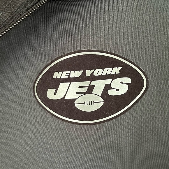 Men's Antigua Charcoal New York Jets Full-Zip Hoodie Large New Activewear - Picture 4 of 14